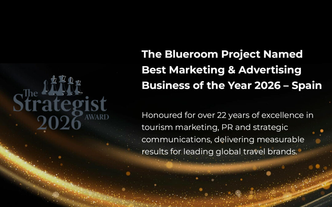 The Blueroom Project premiada como agencia líder de España en marketing y comunicación turística por The Strategist